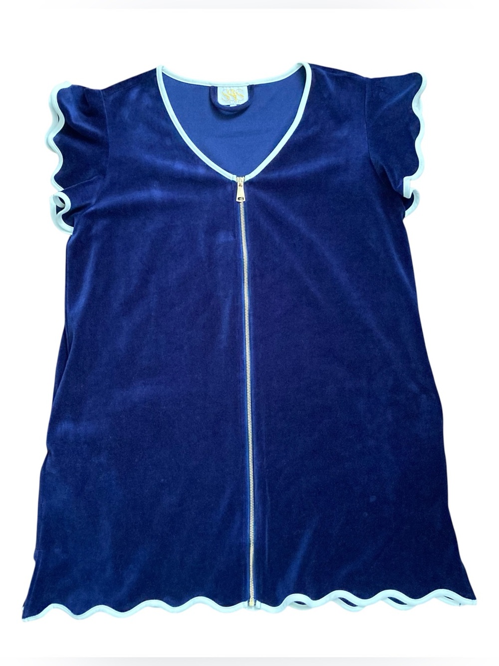 SYSS The Label Get Ready Zip Front Velour Robe